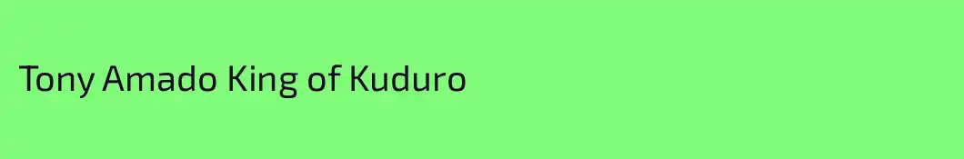 Tony Amado King of Kuduro